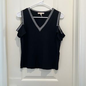 Maje black and white top. Super cute and very good condition.
